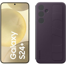 Samsung Galaxy S24+ AI nutitelefon, 12 GB RAM, 256 GB mälu, kollakas kollane, 3-aastane tootjagarantii + statsionaarne käepidemega ümbris tumelilla