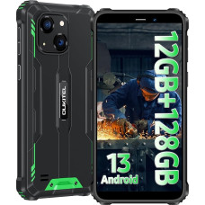 OUKITEL WP32 Androidi 13 välitelefoni, 12GB + 128GB (1TB laiendatav), vastupidav nutitelefon ilma lepinguta, 15 cm, HD+ ehitusplats, 20MP + 5MP kaamera, 4G Dual SIM, IP68/NFC/OTG/GPS/Face ID