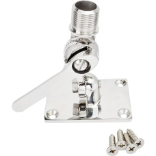 UAYESOK Marine VHF antenni kinnitus Raske reguleeritav ratas kinnitus 316 roostevabast terasest raudtee raadiokinnitus Raadio kinnitus Raadio kinnitus paadi laeva jahtide tarvikud