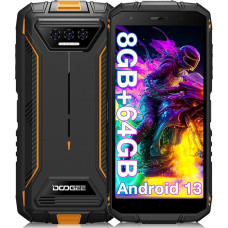 DOOGEE veekindel põrutuskindel telefon S41T Android 13 8GB + 64GB 6300mAh 4G kolmekordne kaamera 13MP 5.5