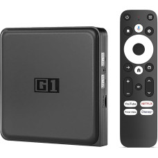 Android TV Box G1 4K HDR Smart Streaming Player 4GB RAM WLAN/WiFi 6 LAN USB | Toetab Netflix, YouTube, Disney+