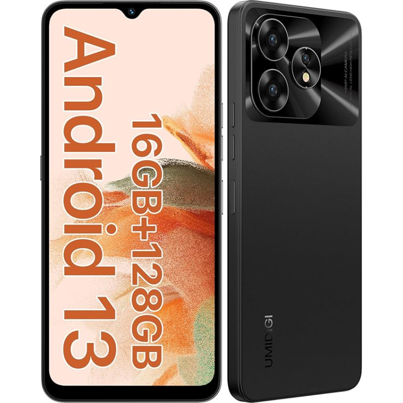 UMIDIGI A15C mobiiltelefon ilma lepinguta, NFC, 16GB + 128GB/1TB, 48MP kaamera, 6,7-tolline HD + ekraan, 5000 mAh, 4G mobiiltelefon Octa-Core, Dual SIM Android 13 Simlock-free mobiiltelefon, 8GB RAM