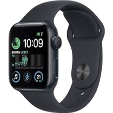 Apple Watch SE (2. põlvkond) (GPS, 40 mm) - Alumiiniumkorpus Midnight koos Midnight spordirihmaga - Tavaline (uuenenud)