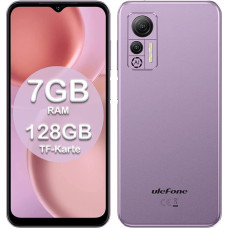 Ulefone mobiiltelefon ilma lepinguta, Note 14 nutitelefon 4G Android 12 Quad-Core 16GB ROM 128GB laiendatav 4500mAh 8MP kaameraga 6,52-tolline 3 pesa / Face ID/GPS/WiFi/FM/Suur kirjasõna Dual SIM Lilla