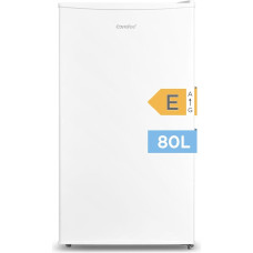 Comfee RCD80WH2(E) külmik koos sügavkülmikuga, 80 l lauakülmik, 12 l sügavkülmikuga, -18 °C kuni -8 °C, 4 tärni sügavkülmik, 137 kWh aastas, reguleeritav temperatuurireguleerimine, valge värvi