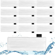 12 Floor Cloths for Kärcher Steam Cleaners – Kärcher Steam Cleaner Accessories Suitable for Easyfix SC 2, Sc 3, Sc 4, SC 5: Kärcher Cloths for Steam Cleaners and Microfibre Cloths for Efficient