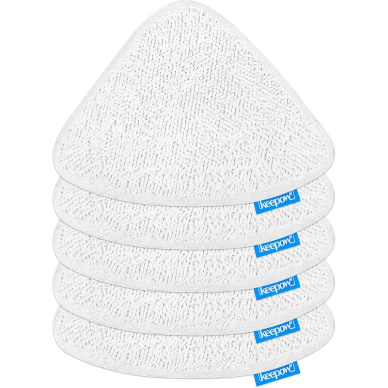 KEEPOW 5 Replacement Covers for Vileda Steam Cleaner Covers Compatible with Vileda Steam Cleaner and Vileda Steam Plus Steam Cleaner, Reusable for Vileda Floor Mop Replacement Cover