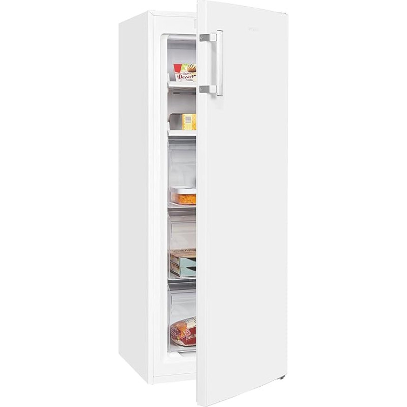 Exquisit GS231-NF-H-040C Freezer White | Freezer NoFrost 161 L Volume | 4 x Quick Freezing | Alarm | Freezer Large