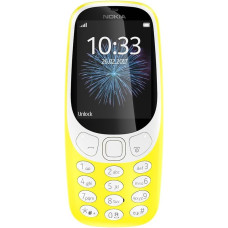Nokia 3310 Dual SIM mobiiltelefon - Saksa kaup (2,4-tolline värviline ekraan, 2MP kaamera, Bluetooth, raadio, MP3 mängija) kollane