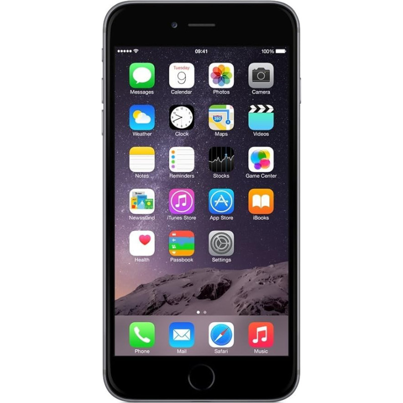Apple iPhone 6 Plus 5,5-tolline nutitelefon 5,5-tolline Retina M8 Motion Coprozessor 8-megapiksline iSight kaamera 1080P HD/16 GB sisemine mälu ja Nano Sim - iOS 8), hall