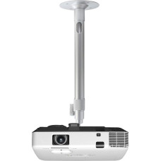 Drsn Universal Projector Ceiling Mount - reguleeritav kõrgus 60 - 105 cm - kandevõime 5 kg - 360° pööratav, projektorihoidik laele/seinale, kaablijuhtimine, alumiiniumsulamist