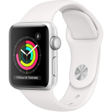 Apple Watch Series 4 40 mm (GPS) - alumiiniumist korpus, hõbedane valge spordirihm (uuenenud)