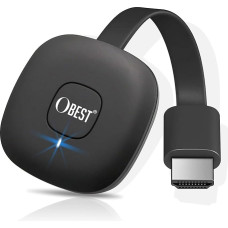OBEST traadita HDMI Dongle 4K, 5G HD HDMI WiFi Display Dongle, traadita ekraani vastuvõtja Miracast/DLNA/Airplay jaoks Android/OS/Windows/Mac OS/Monitor/Projektoril