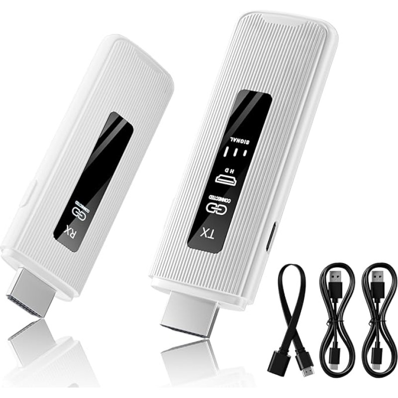 ICZI traadita HDMI saatja ja vastuvõtja traadita ülekanne ilma kaabliita Dual Band 2.4/5GHz 164FT/50M LED-iga video audio faili striimimiseks sülearvutist, arvutist HDTV-le, projektorile