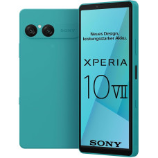 Sony Xperia 10 VII - 6,1-tolline 19,5:9 OLED 120 Hz, pikk aku - 5000 mAh aku, kolm fookuskaugust, 3,5 mm heli, Android 15, IP65/68, Dual SIM hübriid, türkiissinine värvus
