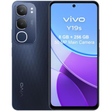 VIVO Y19s nutitelefon 8GB RAM + 256GB ROM 50MP peakaamera 5150mAh aku dünaamiline valgus Super Bright 6.68 tolli IP64 4G telefon Dual SIM Android 14 Must
