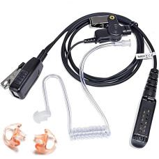 HYS Sepura turvakõrvaklapid, mis ühilduvad Sepura STP8000 STP9000 (Tetra) SC20 SC21 raadiosaatjatega, varjatud akustilise toru kõrvaklapid (Sepura + 2 * MEB)