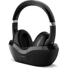 Meliconi, Flash Base, Bluetooth 5.3 kõrvaklapid, juhtmevabad TV kõrvaklapid koos laadimisjaamaga, kauakestev aku ja mitmepunktiline ühendus, saab kasutada AUX-kaabliga