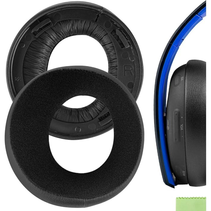 Geekria Comfort Velour asenduskõrvapadjad Playstation Gold juhtmevaba stereokomplekti / Söny PS4 / PS3 / PSV Gold Wireless, kõrvapadjad, kõrvapadjad asendamine