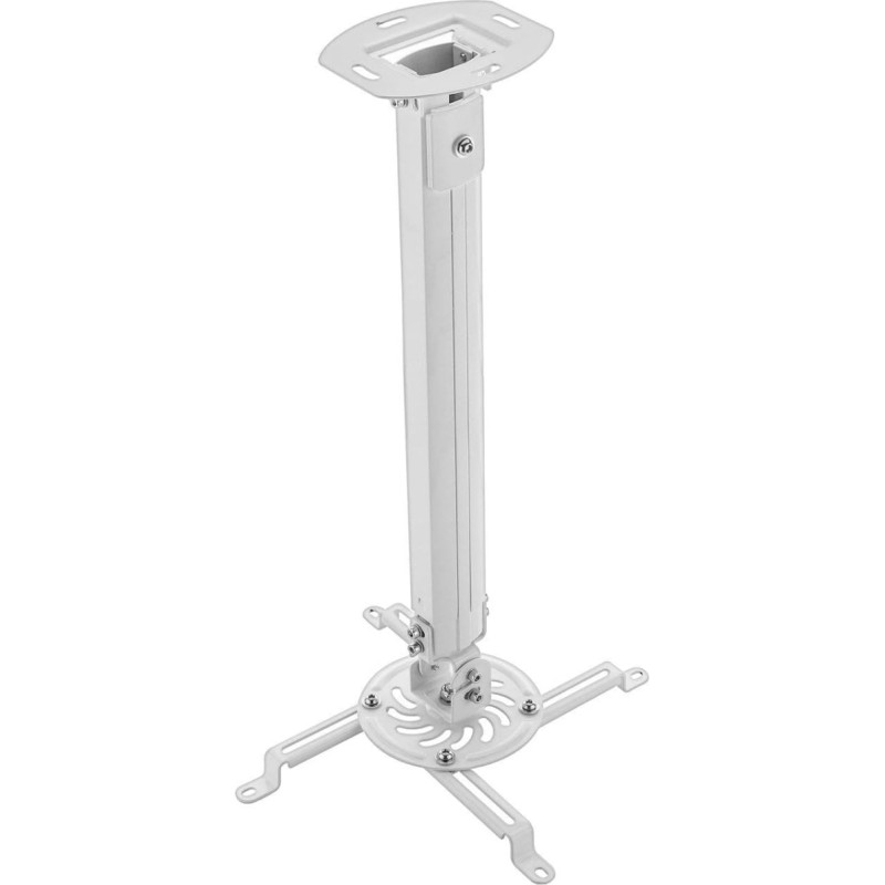 deleyCON universaalne projektorihoidik laekapealne +-15° kallutatav - 360° pööratav - kuni 13,5 kg - reguleeritav kõrgus 545 mm - 900 mm - kaablijuhik - valge