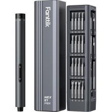 Fanttik E1 Max Mini Electric Screwdriver Set, 50 in 1 Magnetic Precision Screwdriver Kit, 2 Gears Torque, 5/32 Inch Hexagon, sobib iPhone'i, sülearvuti, prillide, kellade remondiks.