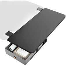 PEGZONE Ergonoomiline laua pikendus, laua pikendus lauasahtlitega, 700 x 300 mm, klaviatuurialus, käetoe riiul, arvutilaua pikendus, sobib koju ja kontorisse