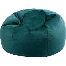 Icon Kingston Velvet Bean Bag, Teal, Täidisega täiskasvanute Bean Bag, Bean Bag, Velvet tool, Lounge Chair, magamistuba, elutuba, elutoa mööbel
