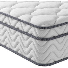 Vesgantti madrats 140 x 200 cm 7-tsooniline vedrumadrats, keskmise tugevusega ortopeediline barrel taskupõhine madrats (H3, Classic Tight-Top 26 cm)