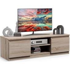 Beneli Sonoma TV Lowboard, 120 x 40 x 36 cm, kaasaegne TV kapp koos hoiuruumiga, puidust välimusega TV kapp, stiilne TV mööbel elutuppa