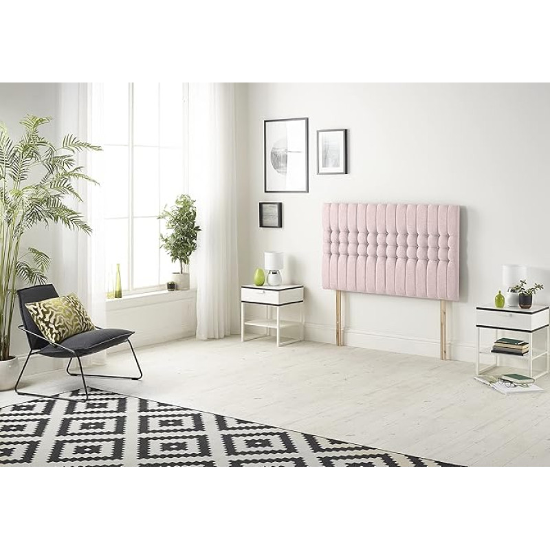 Somnior Beds Voodikeskus Galaxy King Pluusi peaplaat puidust trellidega - roosa, 82 cm