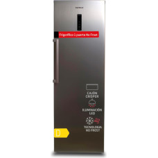 Corbero CCLH18524NFX külmik 1 uksega, 359 L, külmutamiseta, LED-valgustus, 2 XXL krõbinat, värskenduskast, 4 veiniriiulit, hõlpsasti avatav käepide, 40 dB, roostevaba teras