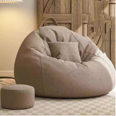 GWFBLID Bean Bag koos seljatoega Bean Bag koos tugitooliga Bean Bag Lounge diivan koos käepidemega lamamistooli või põrandapadja EPS helmedega täitmine Cuddly ja Cosy Lounger Bean Bags for Living Room