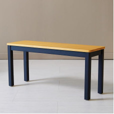 Livinia Cabin puidust söögipink 95cm Väike kaasaegne talumajapidamine Malaisia Tamm Must Tamm