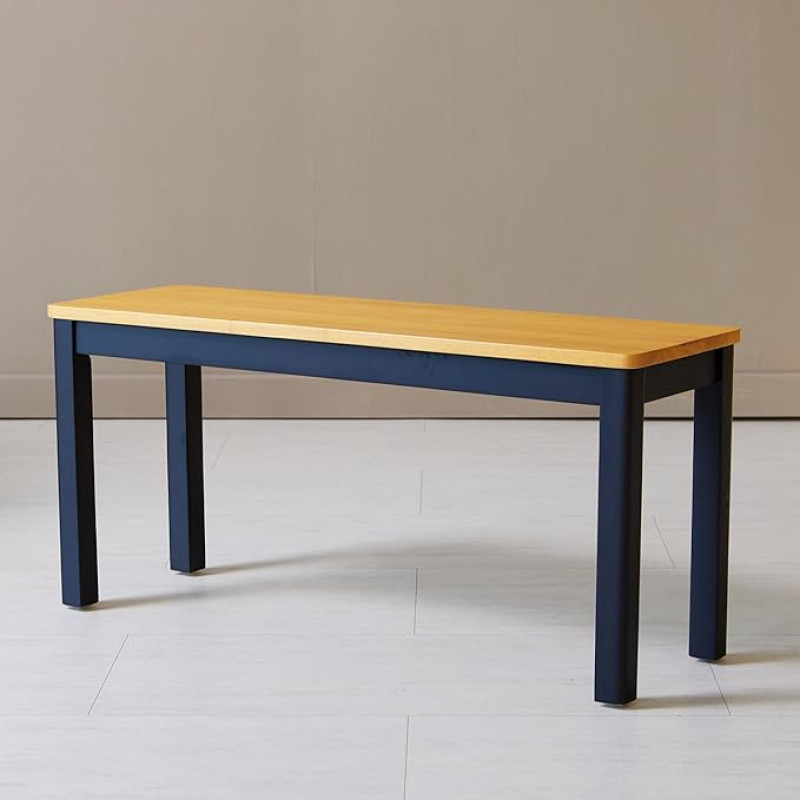 Livinia Cabin puidust söögipink 95cm Väike kaasaegne talumajapidamine Malaisia Tamm Must Tamm