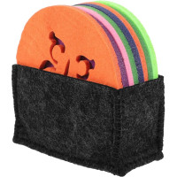 Uonlytech Filz Platzset Hitzebeständig rutschfest Schwarzes Tischset Filzmatte für Küche und Esszimmer