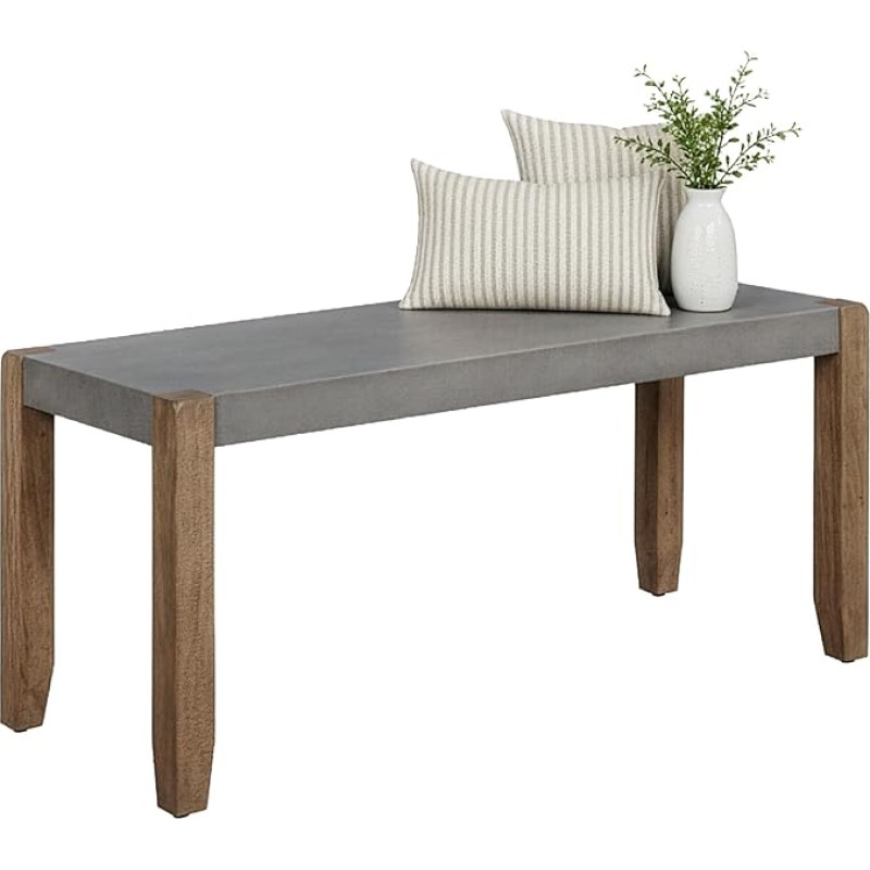 Newport L 40-tolline võltsbetoonist ja puidust pink