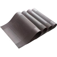 SAFIGLE 4 Stck Teiliges Rutschfestes Platzset aus Hochwertigem PVC Hitzeisolierend und Wasserabweisend Schützt Esstisch vor Kratzern Flecken und Verrutschen Pflegeleicht und Langlebig