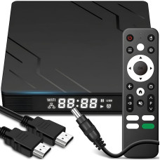 Retoo Android TV Box koos teleripuldiga, Smart TV Box 2,4 GHz neljatuumalise protsessoriga, meediapleier 4K ja Full HD resolutsiooniga, konverter (16 GB 2 GB RAM DDR3) Android 13 Bluetooth 5.0