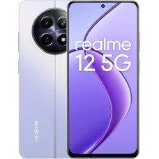 realme 12 5G nutitelefon 8 + 256 GB, 108MP 3X Zoom portreekaamera, 6-tasemeline dünaamiline värskendussagedus, 45 W Supervooc Charge 5000 mAh massiivne aku, Twilight Purple (ilma adapterita)