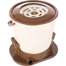 Käsitsi kasutatav pesupesemise tsentrifuug, ainult pesupesemise tsentrifuug, Camping Spin Dryer riiete jaoks, ruumi säästev, käsitsi juhitav kuivatusmasin riiete kuivatamiseks Camping korterites, pruun