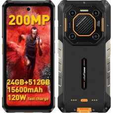 Ulefone Armor 26 Ultra Outdoor mobiiltelefon 5G 2024, 200MP + 64MP kaamera 3.2XTelel objektiiv 24GB + 512GB Android 13 nutitelefon 120W kiirlaadimisega 6.78-tolline FHD + 120Hz 121dB kõlar 15600mAh aku