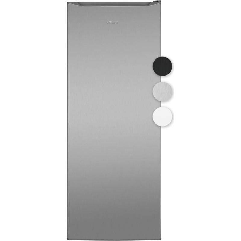Bomann® Fridge without Freezer 242 L | 0 °C ~ +8 °C | Large Fridge 5 Shelves | Quiet Drinks Fridge | Standard Refrigerators | Bottle Fridge | Full Room Fridge VS 7363 inox