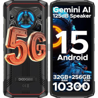 DOOGEE Blade 20 Play AI 5G Android 15 välitelefoni ilma lepinguta, Dimensity 7050, 10300mAh/33W, 32GB + 256GB + 2TB välitingimustes kasutatav nutitelefon, 125dB kõlar, 50MP + 20MP öönägemine, 6,6-tolline HD+