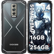 DOOGEE Blade 10 Pro (2024) Välitingimustes kasutatav nutitelefon ilma lepinguta Android 14, 16GB + 256GB (2TB) Välitingimustes kasutatav mobiiltelefon, 6,56-tolline HD+, 50MP + 8MP kaamera ehitusplatsil mobiiltelefon 5150mAh, 3 kaarti
