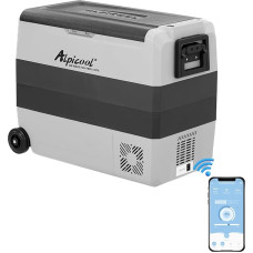 Alpicool T60 60L Compressor Car Refrigerator, Portable Camping Refrigerator, DC 12V Freezer for Truck, CampervanRVBoat, -20℃ to 20℃, with USB Socket