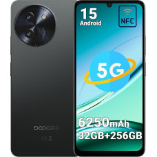 DOOGEE Note59 Pro 5G nutitelefon ilma lepinguta, 6250 mAh aku, 32GB RAM + 256GB ROM, Android 15 mobiiltelefon, 6,75-tolline HD+ 120Hz ekraan, 16MP AI kaamera, NFC, Dual SIM, Face ID, sõrmejälg, sõrmejälg