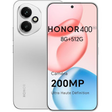 HONOR 400 nutitelefon 5G, Dual SIM, NFC, 512GB/8GB RAM, Simlock-free Android mobiiltelefon (200MP AI kaamera, 6,55-tolline AMOLED Eye Comfort ekraan 5000nits, 5300 mAh, Snapdragon 7 Gen 3 nutitelefon).