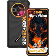Ulefone Armor X31 Pro 5G Outdoor nutitelefon, 16GB + 256GB/2TB Android 14 vastupidav mobiiltelefon, 6050mAh, 64MP + 25MP öövaatlus, 120Hz 6,56-tolline FHD+ ekraan, Dual SIM / sõrmejälg / Okta