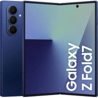 Samsung Galaxy Z Fold7 AI nutitelefon Galaxy AI, AI telefon Androidiga, kokkupandav disain, suur ekraan multitegutsemiseks, 200MP kaamera, 512GB, 12GB RAM, sinine varjundiga