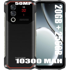 DOOGEE Blade 10 Max Vastupidav 4G Simlock-Free mobiiltelefonid, 20GB + 256GB, aku 10080mAh, 50MP + 8MP nutitelefon ilma lepinguta, Android 14, 6.56 Pollici, sõrmejälg, 11 mm õhuke hall